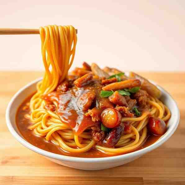 Healthy Mee Rebus - Delicious Asian Noodles & Gravy Recipe